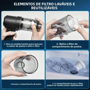 Aspirador portátil 6 em 1 sem fio, uso doméstico e automotivo recarregável