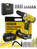 Parafusadeira Furadeira 2 Bateria de 21V Bomvink - Potência e Versatilidade