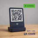 Placa de QR Code Com Relevo Personalizada Impressão 3D