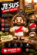 Chaveiro Miniatura Jesus Cristo Presente Religioso