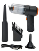 Aspirador portátil 6 em 1 sem fio, uso doméstico e automotivo recarregável