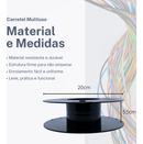 Carretel Bobina Plastica Vazio Organizador Fios Cabos Extensao