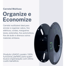Carretel Bobina Plastica Vazio Organizador Fios Cabos Extensao