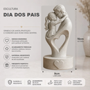 Escultura Decorativa Dia Dos Pais Branco Mármore Design Webshopfy