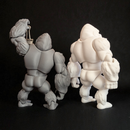 Brinquedo Articulado 3D Congo Para Pintar Design Exclusivo Webshopfy