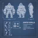 Brinquedo Articulado 3D Congo Para Pintar Design Exclusivo Webshopfy