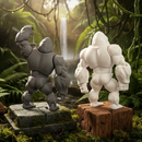 Gorila Brinquedo 3D Para Pintar Articulado Design Exclusivo Webshopfy