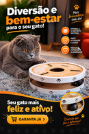 Brinquedo Interativo Torre com Chocalho e Bolinha para Gatos