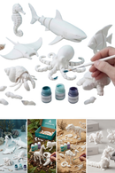 Brinquedo Articulado 3D Para Pintar – Design Exclusivo 06 Unidades