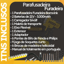 Parafusadeira Furadeira 2 Bateria de 21V Bomvink - Potência e Versatilidade
