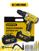 Parafusadeira Furadeira 2 Bateria de 21V Bomvink - Potência e Versatilidade
