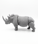Rinoceronte Articulado Impressão 3D – Colecionável Personalização Flexível