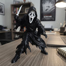 Boneco Colecionador Ghostface Pânico Estátua Dinâmica 16cm