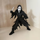 Boneco Colecionador Ghostface Pânico Estátua Dinâmica 16cm