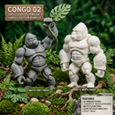 Brinquedo Articulado 3D Congo Para Pintar Design Exclusivo Webshopfy