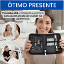 Kit Design De Sobrancelhas Completo Com Pinça Tesoura 10pcs