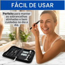 Kit Design De Sobrancelhas Completo Com Pinça Tesoura 10pcs