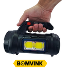 Lanterna de Mão Recarregável LED com Kit de Ferramentas BOM-4504 – Potente e Portátil