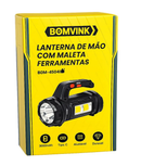 Lanterna de Mão Recarregável LED com Kit de Ferramentas BOM-4504 – Potente e Portátil