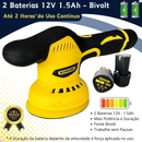 Lixadeira Politriz Automotiva Portátil Sem Fio 2 Bateria 12v Peso  1,2kg