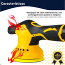 Lixadeira Politriz Automotiva Portátil Sem Fio 2 Bateria 12v Peso  1,2kg