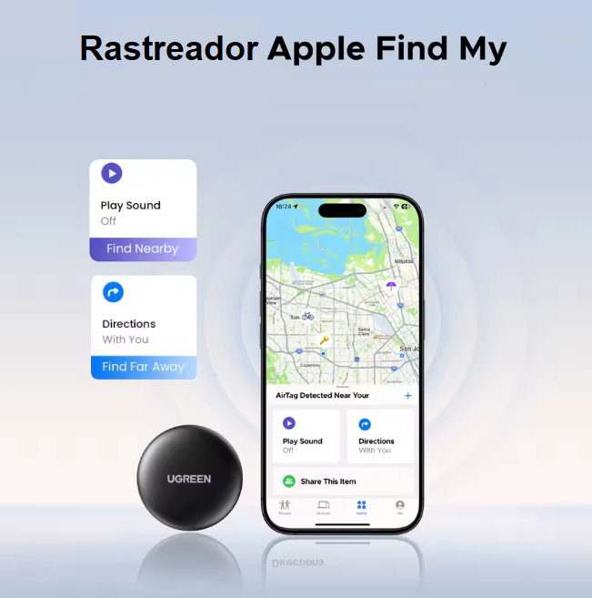 Rastreador Apple  Find My  Dispositivo iOS, iPadOS ou macOS.