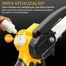 Mini Motosserra Elétrica Portátil  2 Baterias 21v Forte 6 Polegada Bomvink-9102
