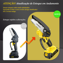 Mini Motosserra Elétrica Portátil  2 Baterias 21v Forte 6 Polegada Bomvink-9102