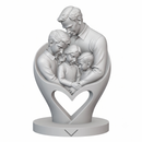 Escultura Decorativa Dia Dos Pais Branco Mármore Design Webshopfy