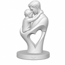 Escultura Decorativa Dia Dos Pais Branco Mármore Design Webshopfy