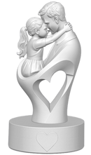Escultura Decorativa Dia Dos Pais Branco Mármore Design Webshopfy