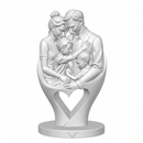 Escultura Decorativa Dia Dos Pais Branco Mármore Design Webshopfy