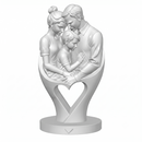 Escultura Decorativa Dia Dos Pais Branco Mármore Design Webshopfy