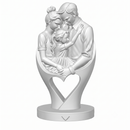 Escultura Decorativa Dia Dos Pais Branco Mármore Design Webshopfy