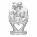Escultura Decorativa Dia Dos Pais Branco Mármore Design Webshopfy