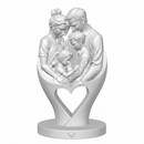 Escultura Decorativa Dia Dos Pais Branco Mármore Design Webshopfy