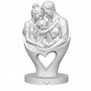 Escultura Decorativa Dia Dos Pais Branco Mármore Design Webshopfy
