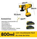 Pistola De Pintura 21v Sem Fio 5 Células Pulverizador Pro BomVink 9770