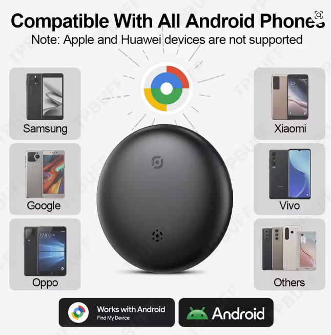 Mili Rastreador AirTag Android bluetooth + Pulseira Ballistic