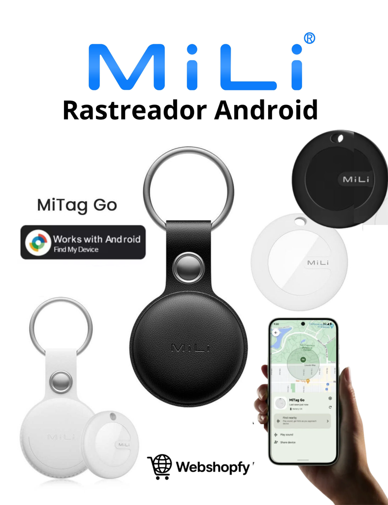 MiLi Rastreador MiTag Android bluetooth + Leather Case Protetora