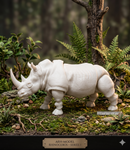 Brinquedo Articulado 3D Rinoceronte Para Pintar Exclusivo Webshopfy