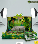 Brinquedo Articulado 3D Rinoceronte Para Pintar Exclusivo Webshopfy