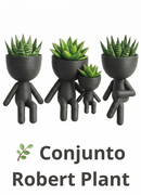 Conjunto Vaso Robert Plant  Personagens "Plant Buddy" Design Exclusivo