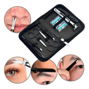 Kit Design De Sobrancelhas Completo Com Pinça Tesoura 10pcs