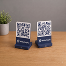 Placa de QR Code Com Relevo Personalizada Impressão 3D