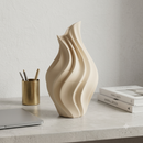 Vaso Decorativo Escultural Ondas Design Sofisticação Elegância Exclusivo.