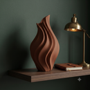 Vaso Decorativo Escultural Ondas Design Sofisticação Elegância Exclusivo.