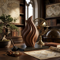 Vaso Decorativo Escultural Ondas Design Sofisticação Elegância Exclusivo.
