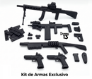 Conjunto de Armas Táticas Premium para Boneco Dummy 13