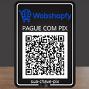 Placa de QR Code Com Relevo Personalizada Impressão 3D